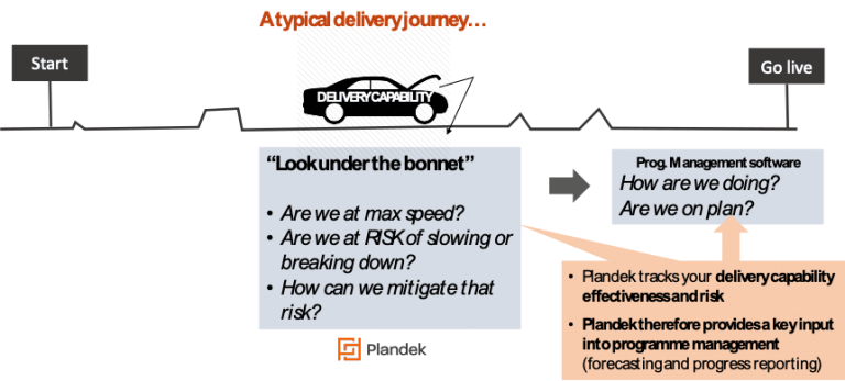 Graphic showing the concept of Delivery Capability Risk Assessment